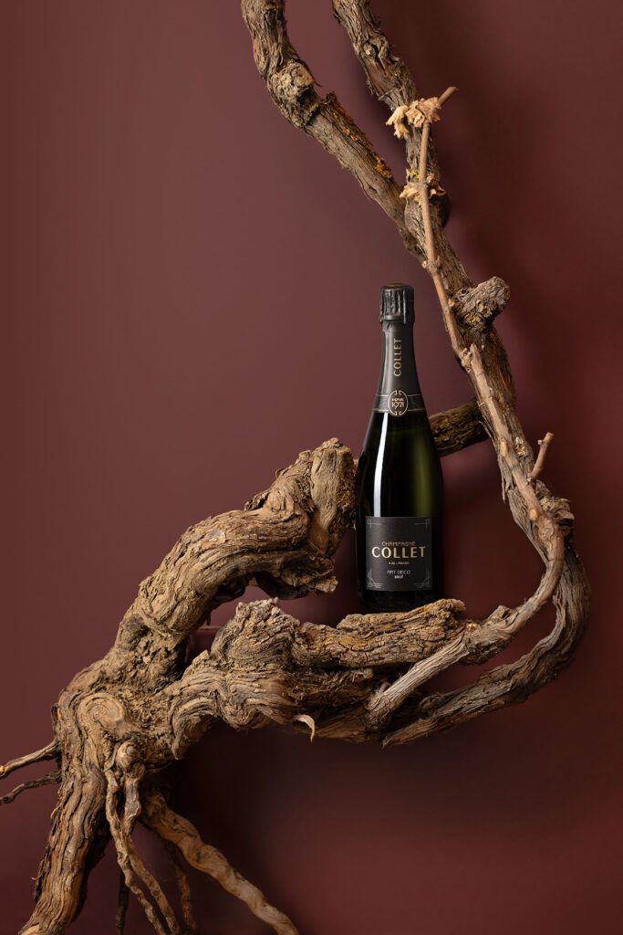 Champagne Collet Art Déco – ajándék